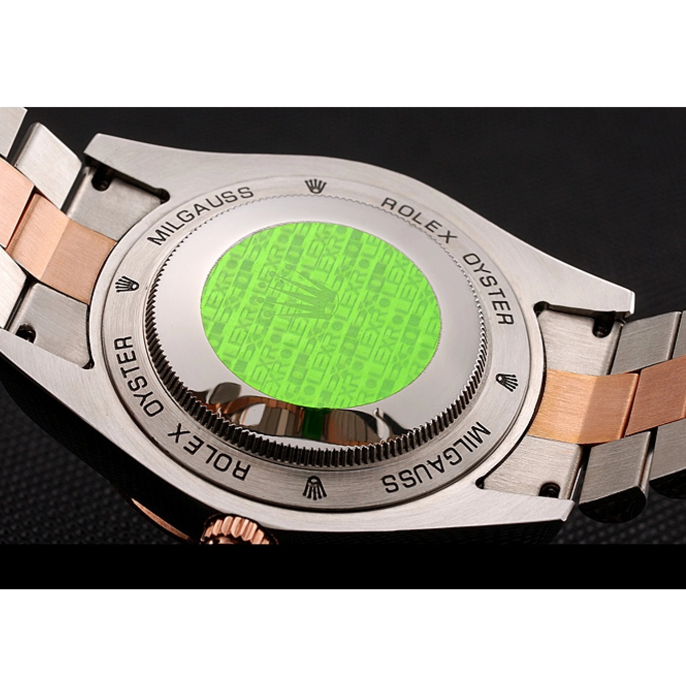 Aaa replica watch Rose Steel And Staineless Swiss Diamonds Bezel Rolex Day-Date Bracelet Gold 1454107 0803